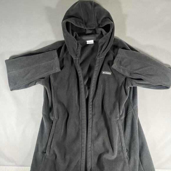 Columbia Women’s Black Fleece Jacket Size 2X With Pockets Winter Sweater - Picture 8 of 8